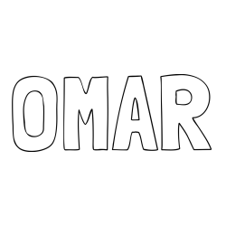 Online Created Coloring Page - OMAR Coloring Page