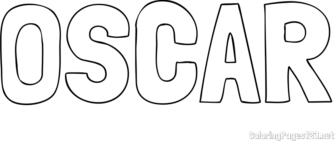 OSCAR Coloring Page