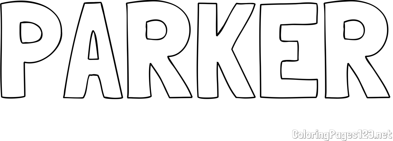 PARKER Coloring Page