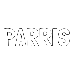 Online Created Coloring Page - PARRIS Coloring Page