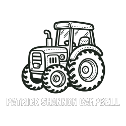 Online Created Coloring Page - PATRICK SHANNON CAMPBELL Coloring Page and Beautiful Tractor Coloring Page