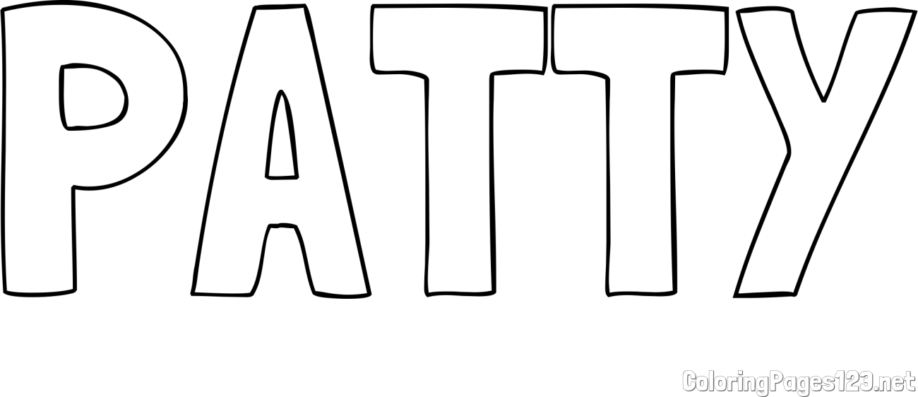 PATTY Coloring Page