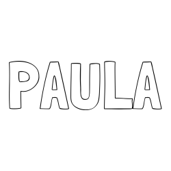 Online Created Coloring Page - PAULA Coloring Page