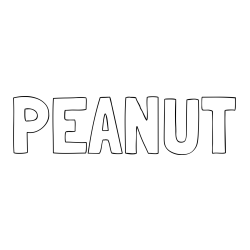 Online Created Coloring Page - PEANUT Coloring Page