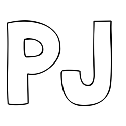 Online Created Coloring Page - PJ Coloring Page