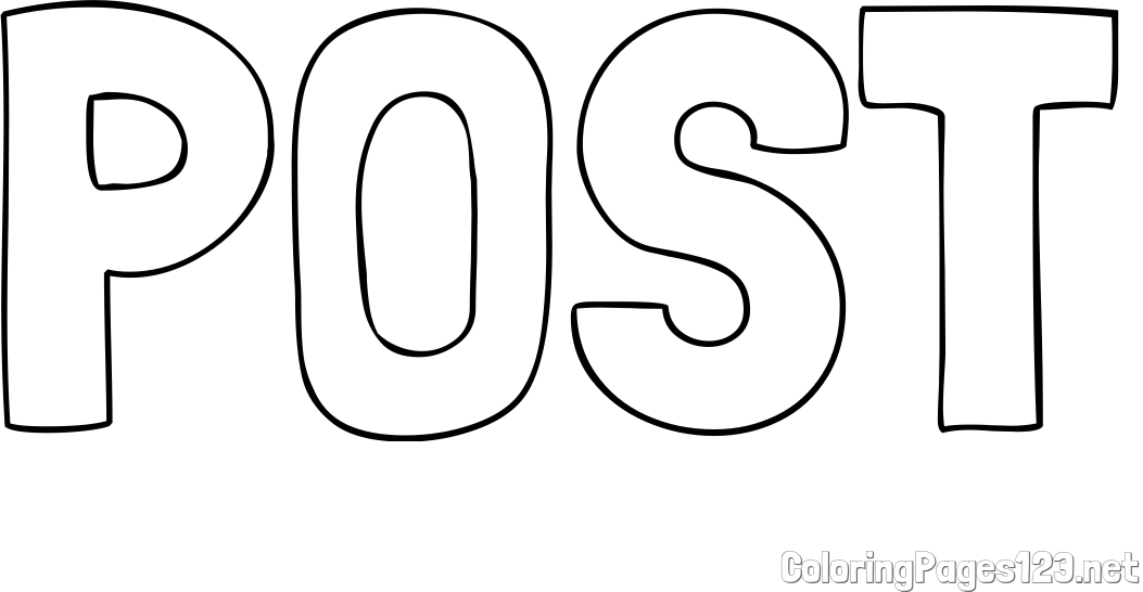 POST Coloring Page