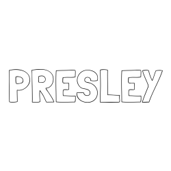 Online Created Coloring Page - PRESLEY Coloring Page