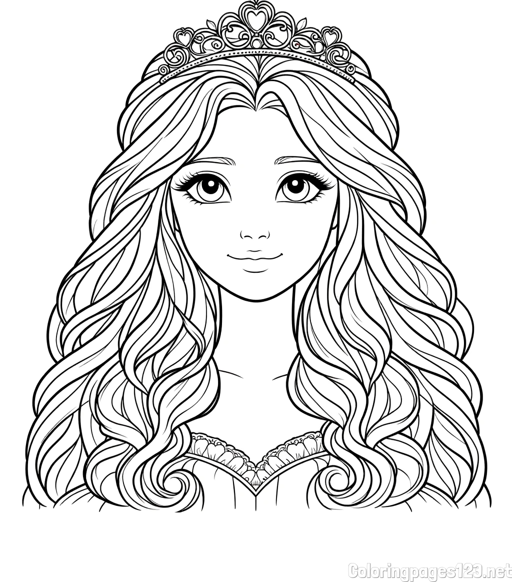 Princess Coloring Page