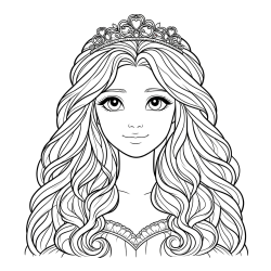 Princess Coloring Page