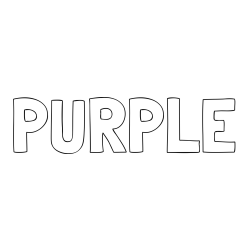 Online Created Coloring Page - PURPLE Coloring Page