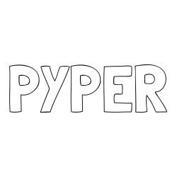 Online Created Coloring Page - PYPER Coloring Page