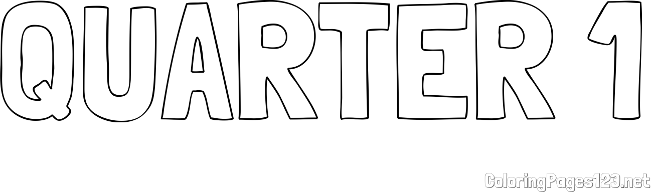 QUARTER 1 Coloring Page