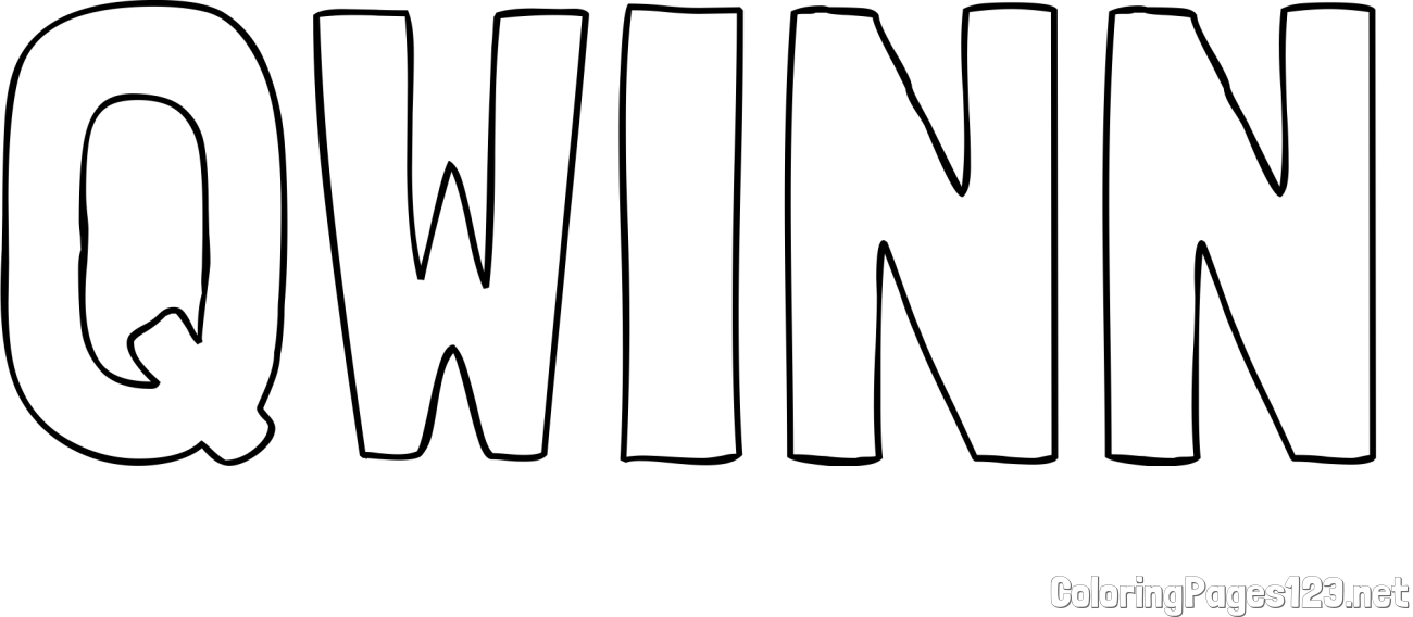 QWINN Coloring Page