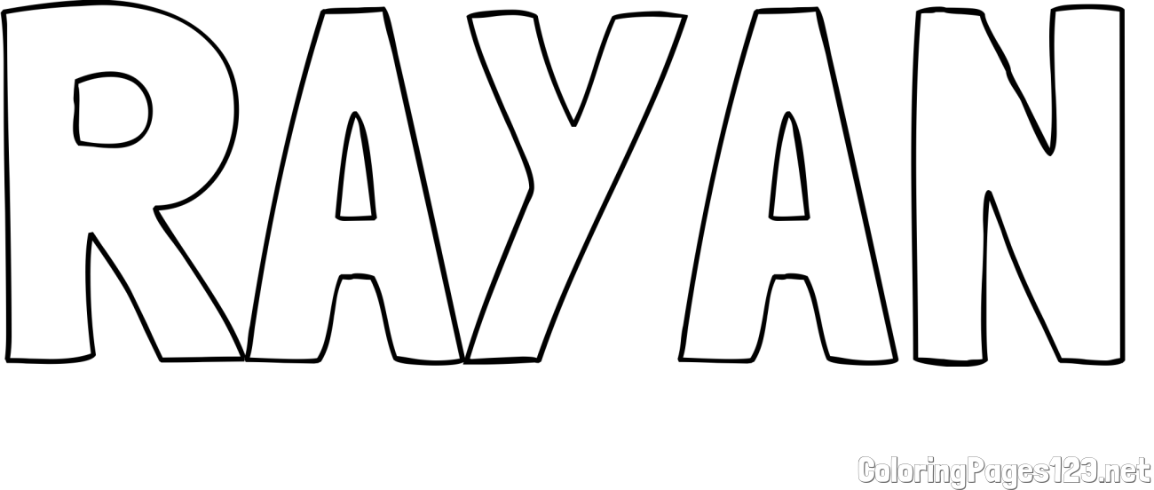 RAYAN Coloring Page