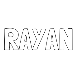 Online Created Coloring Page - RAYAN Coloring Page