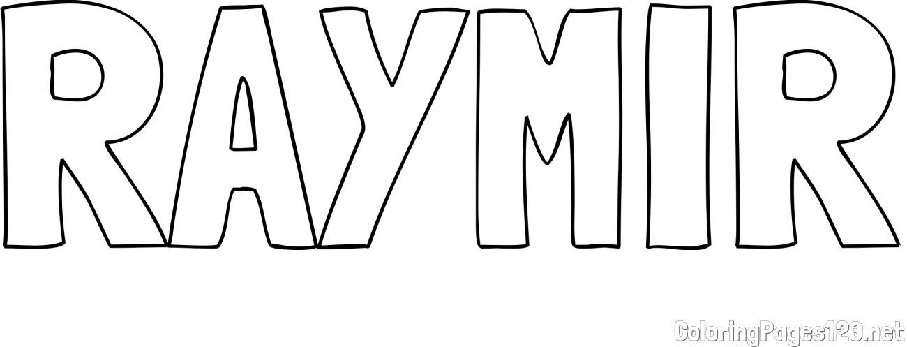 RAYMIR Coloring Page