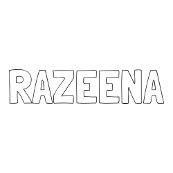 Online Created Coloring Page - RAZEENA Coloring Page