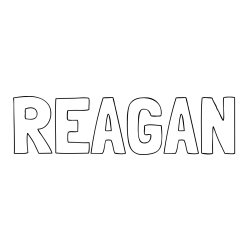 REAGAN Coloring Page