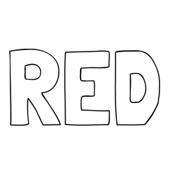 Online Created Coloring Page - RED Coloring Page