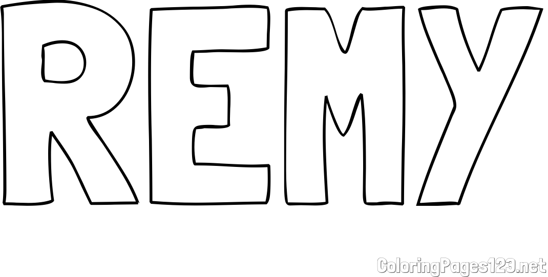 REMY Coloring Page