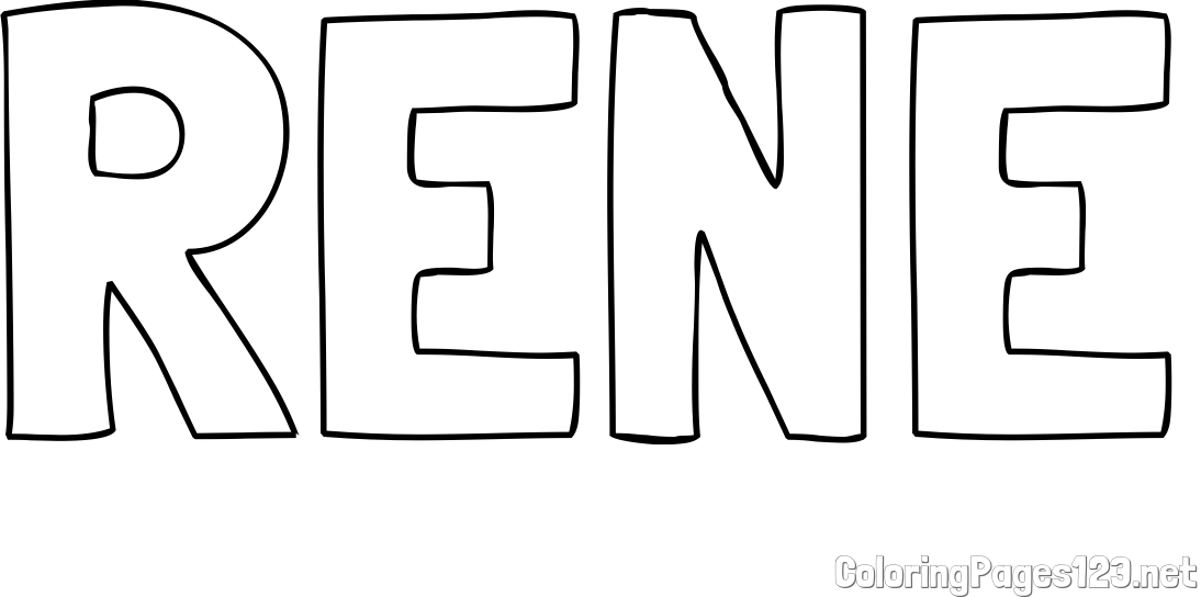RENE Coloring Page
