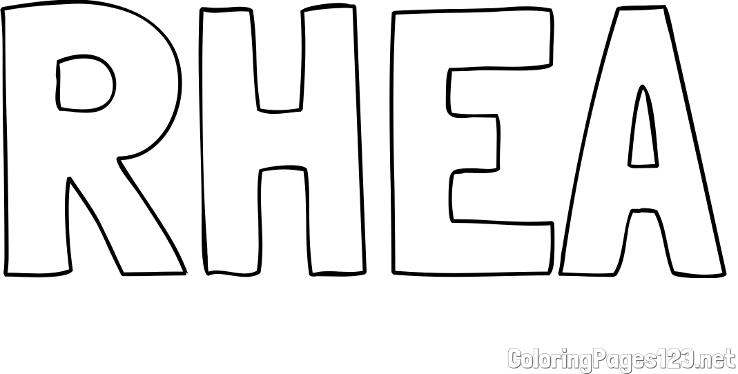 RHEA Coloring Page