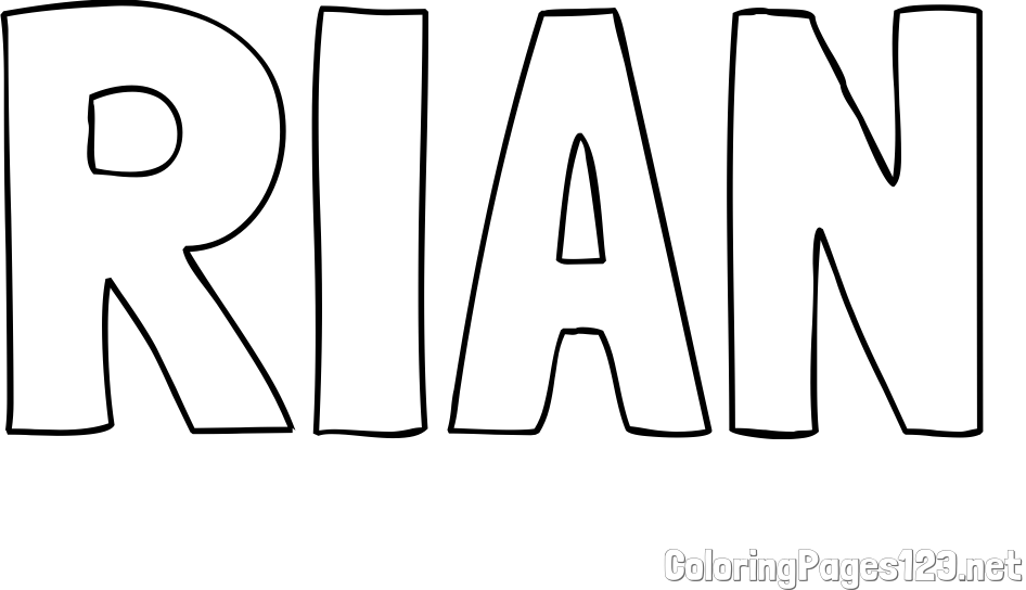 RIAN Coloring Page