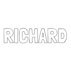 Online Created Coloring Page - RICHARD Coloring Page