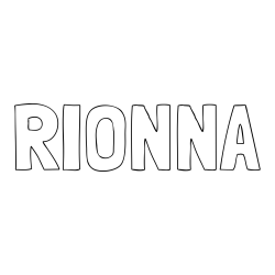 Online Created Coloring Page - RIONNA Coloring Page
