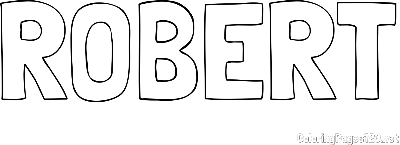 ROBERT Coloring Page