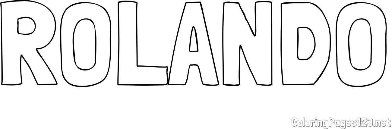 ROLANDO Coloring Page