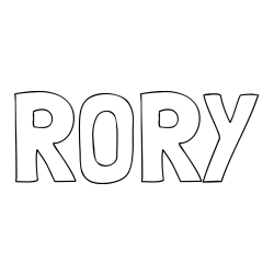 Online Created Coloring Page - RORY Coloring Page