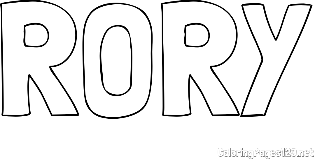 RORY Coloring Page