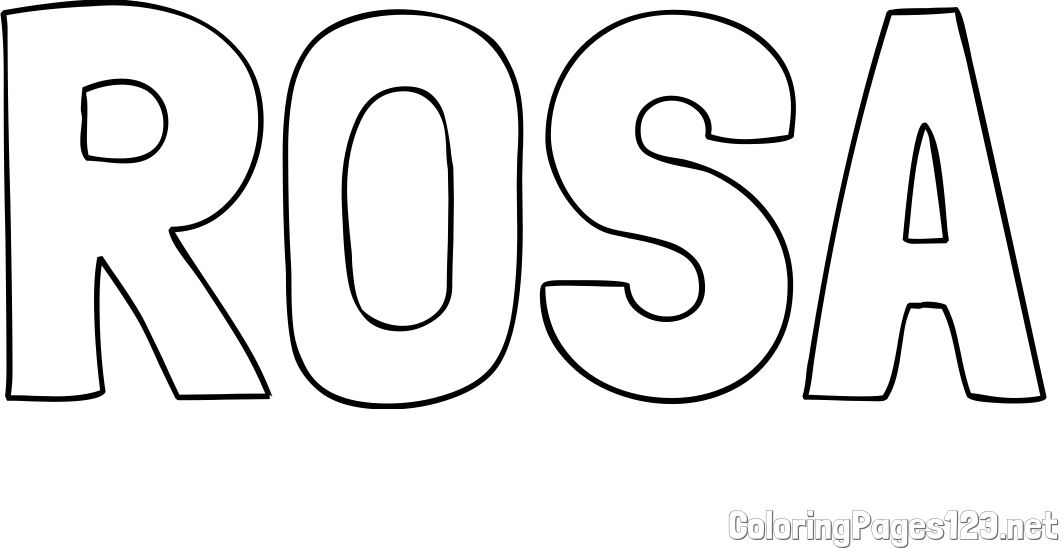 ROSA Coloring Page