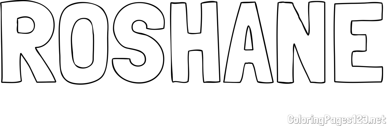 ROSHANE Coloring Page