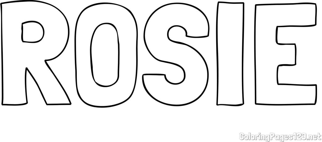 ROSIE Coloring Page