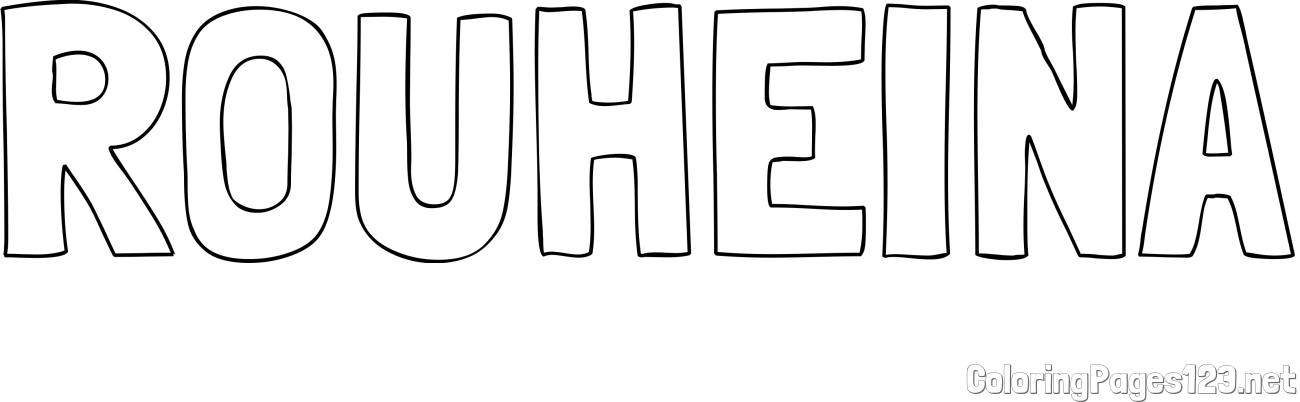 ROUHEINA Coloring Page