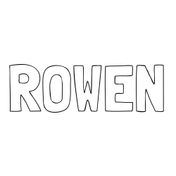 Online Created Coloring Page - ROWEN Coloring Page