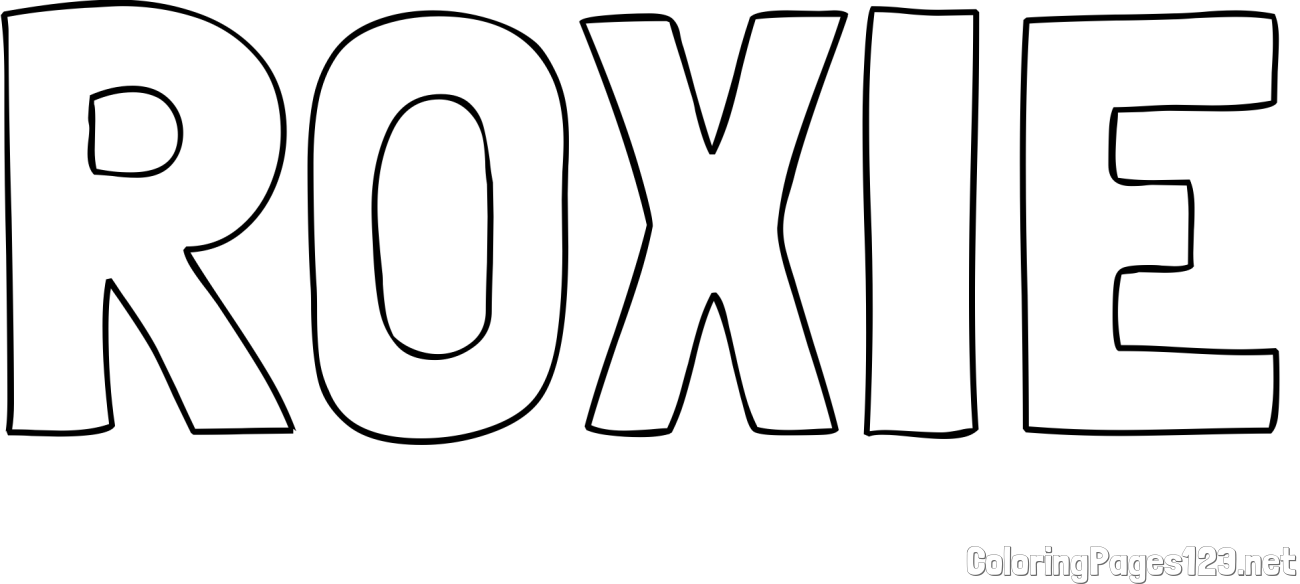 ROXIE Coloring Page