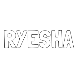 Online Created Coloring Page - RYESHA Coloring Page