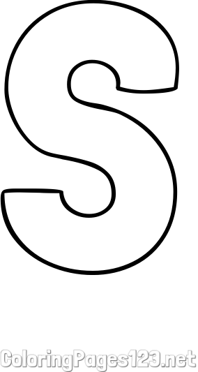 S Coloring Page