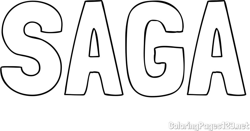 SAGA Coloring Page