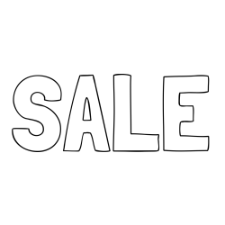 Online Created Coloring Page - SALE Coloring Page