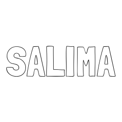 Online Created Coloring Page - SALIMA Coloring Page