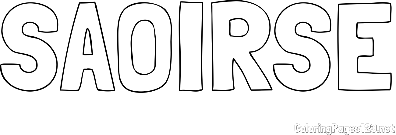SAOIRSE Coloring Page