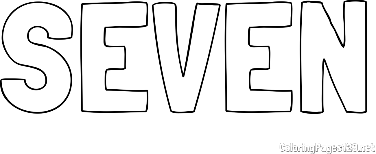 SEVEN Coloring Page