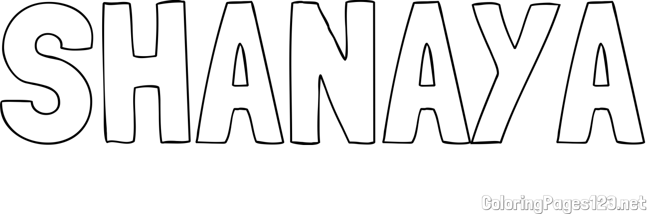 SHANAYA Coloring Page