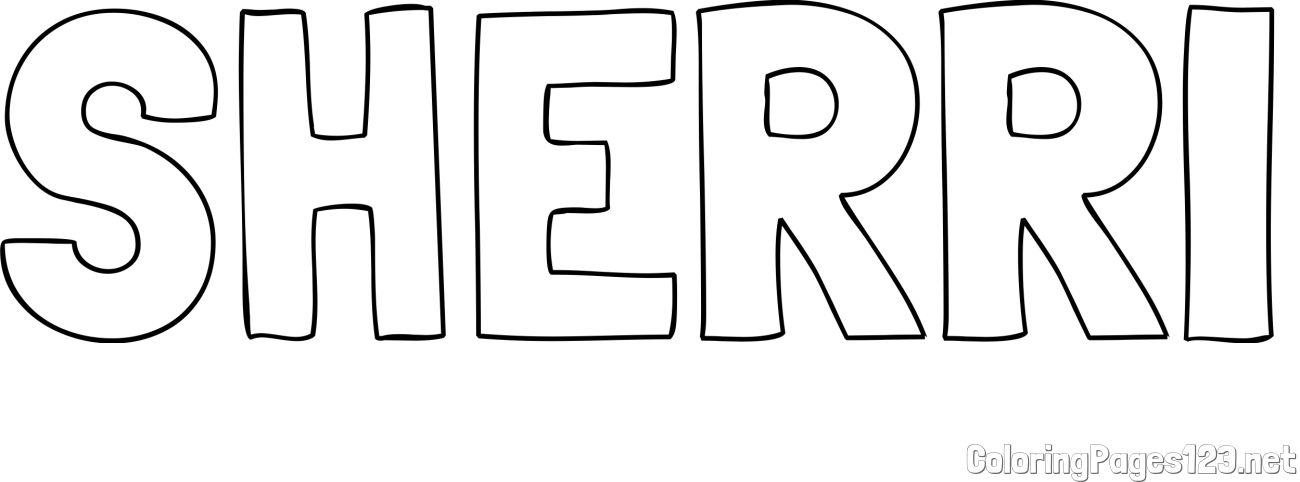 SHERRI Coloring Page