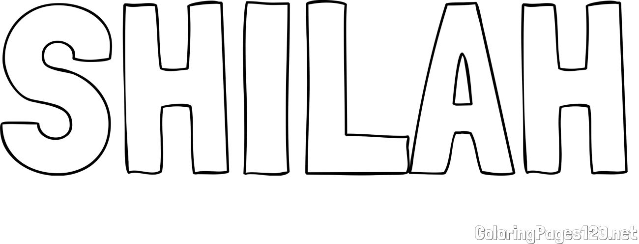 SHILAH Coloring Page