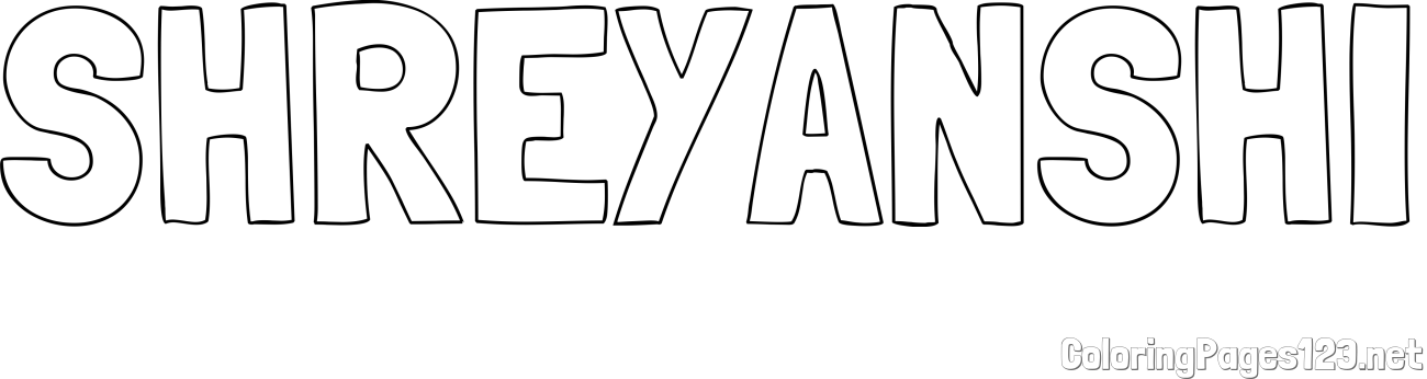 SHREYANSHI Coloring Page